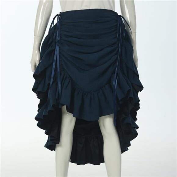 Women's Victorian Steampunk Skirt Costume Blue2 - Picture 2 of 4